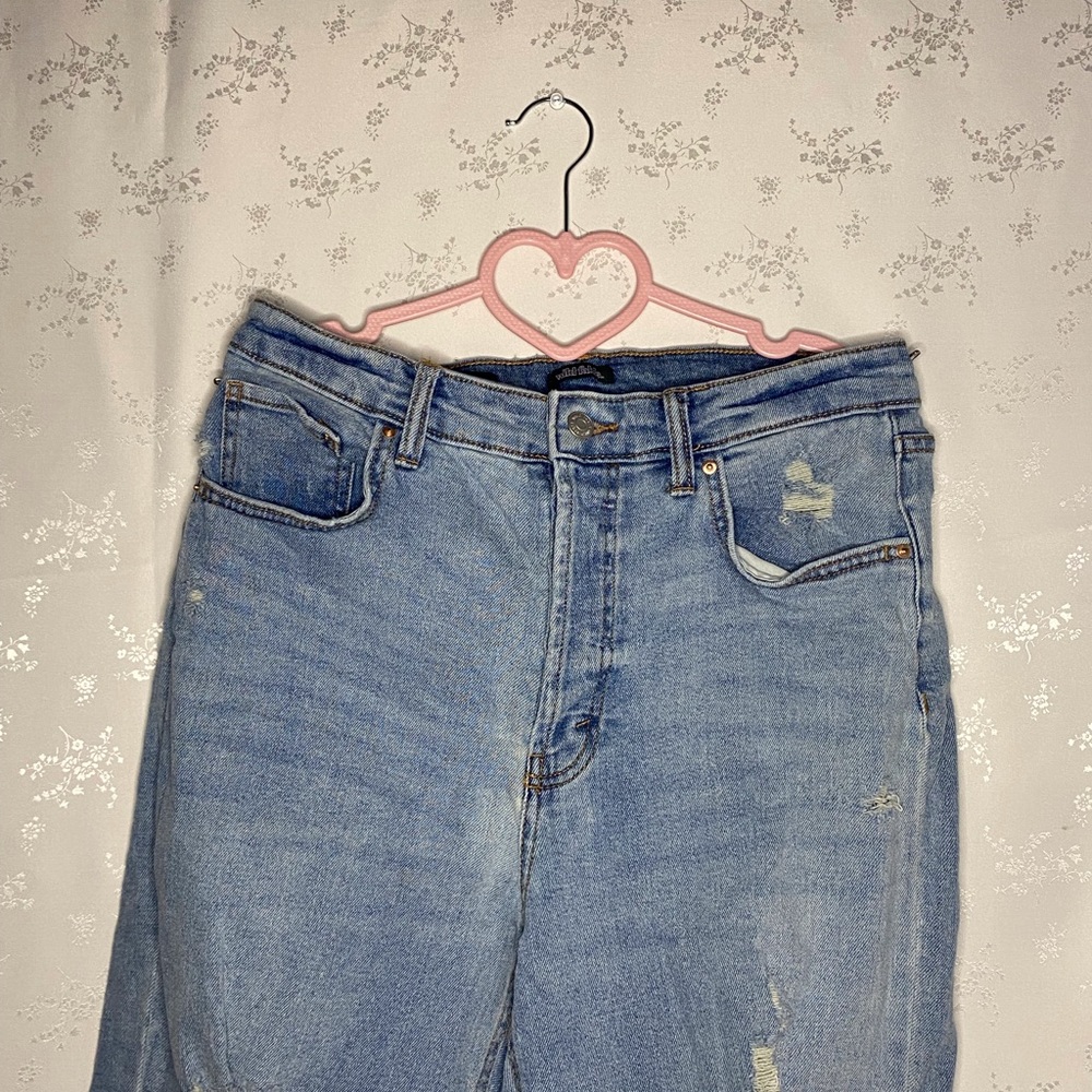 high rise jeans